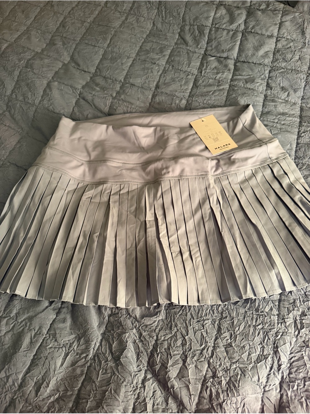 Halara Gray Pleated Tennis/Golf Skirt NWT Women’s XL
